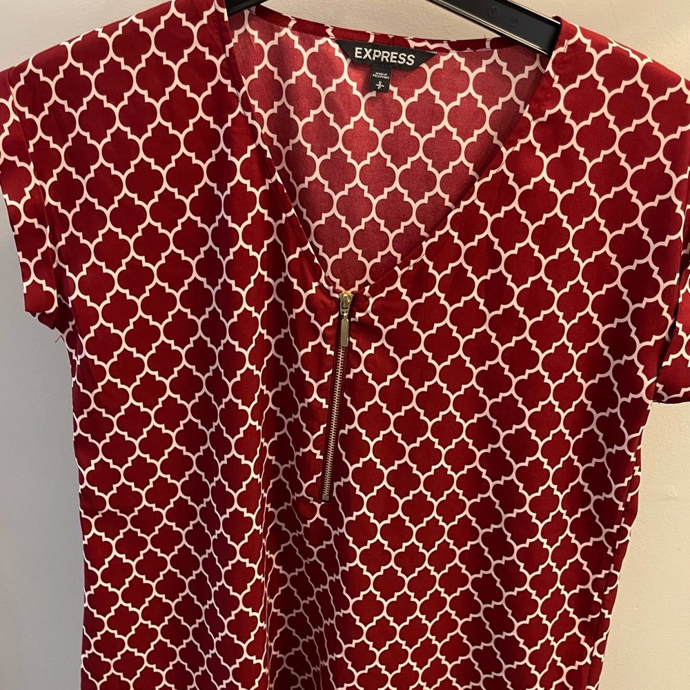Dark red Express blouse size small